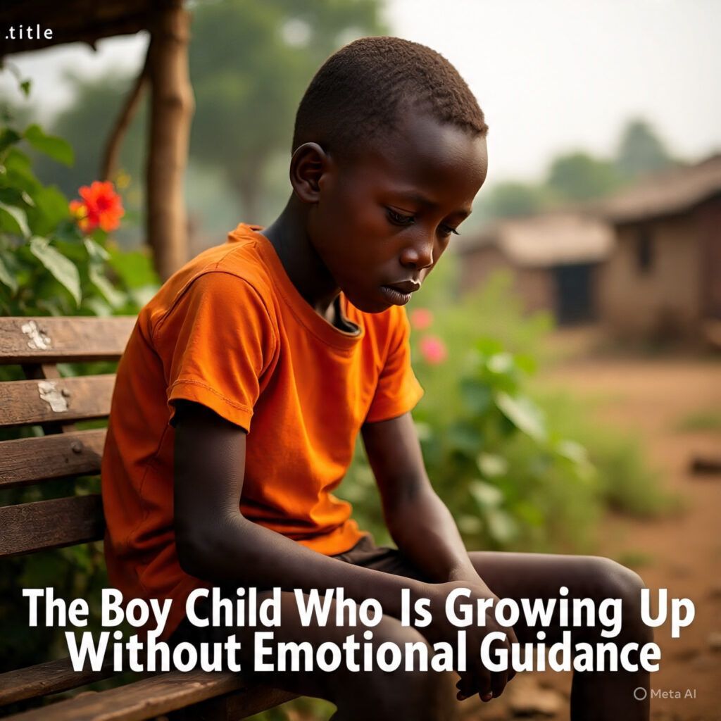 The Boy Child Who Is Growing Up Without Emotional Guidance